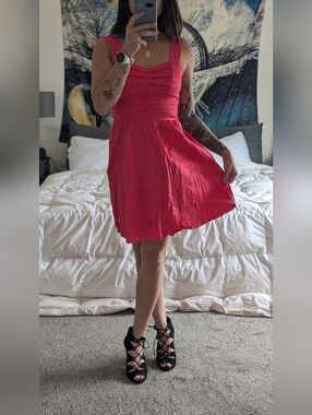 Express Sleeveless Hot Pink Mini Dress